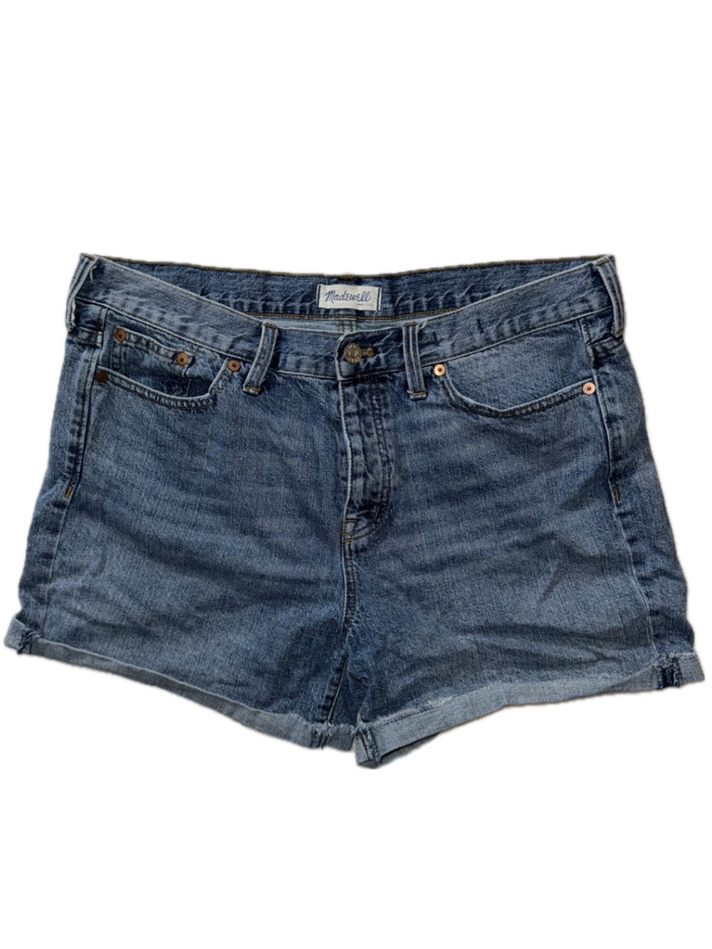 Madewell Women's Dark Wash Denim Cutoff Shorts